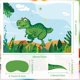 thumbnail image 2 of Juego de fiesta NEBURORA Pin The Tail on The Dinosaur Kids 3+, 2 of 6