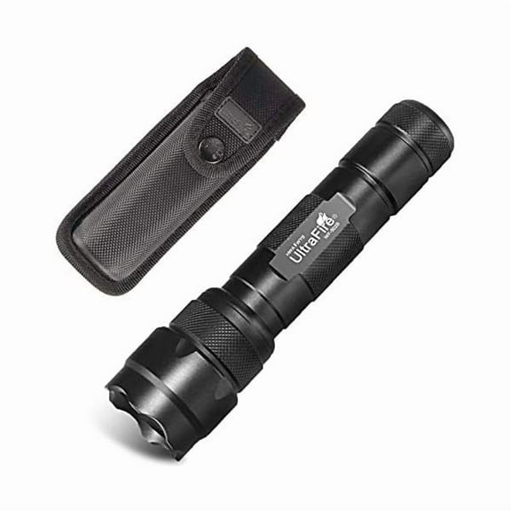 ZC WF-502B Tactical Flashlight with Holster, Single Mode 1000 Lumens LED Flashlight with Duty Belt Holster, Bright Small EDC Flashlight with Torch Case Holder Pouch (Battery Not Included)