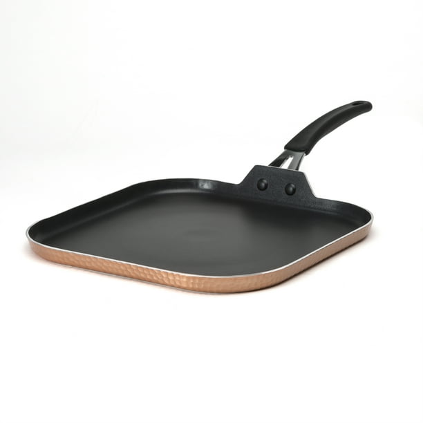 Ecolution Impressions 11” NonStick Square Griddle Pan, Dishwasher Safe