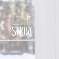 thumbnail image 2 of Let it Snow-pegatina para ventana y pared, calcomanías de invierno para decoración de Navidad, bricolaje, 2 of 2