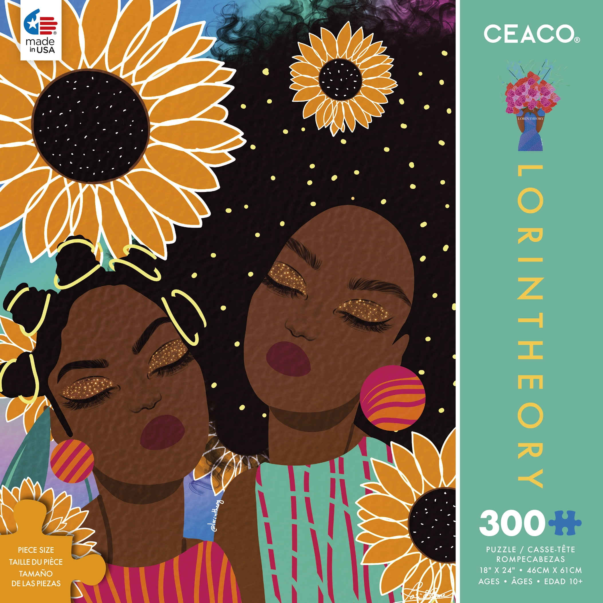 Ceaco - Lorintheory - Sunflowers - 300 Piece Oversized