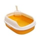 thumbnail image 3 of Caja de arena para gatos abierta, inodoro, bandeja para arena para mascotas, para cachorros, animales pequeños, , conejo, Amarillo, 3 of 8