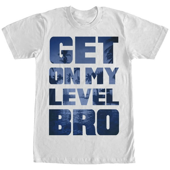 Men's CHIN UP Get On My Level  Graphic Tee White Medium
