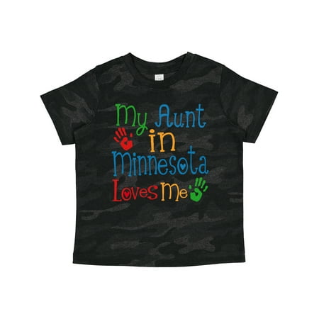 

Inktastic My Aunt in Minnesota Loves Me Gift Toddler Boy or Toddler Girl T-Shirt