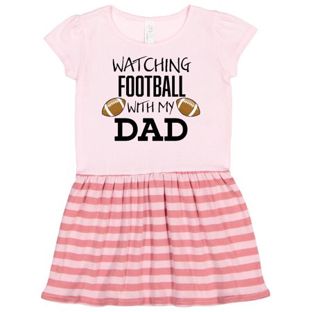 

Inktastic Watching Football with my Dad Gift Toddler Girl Dress