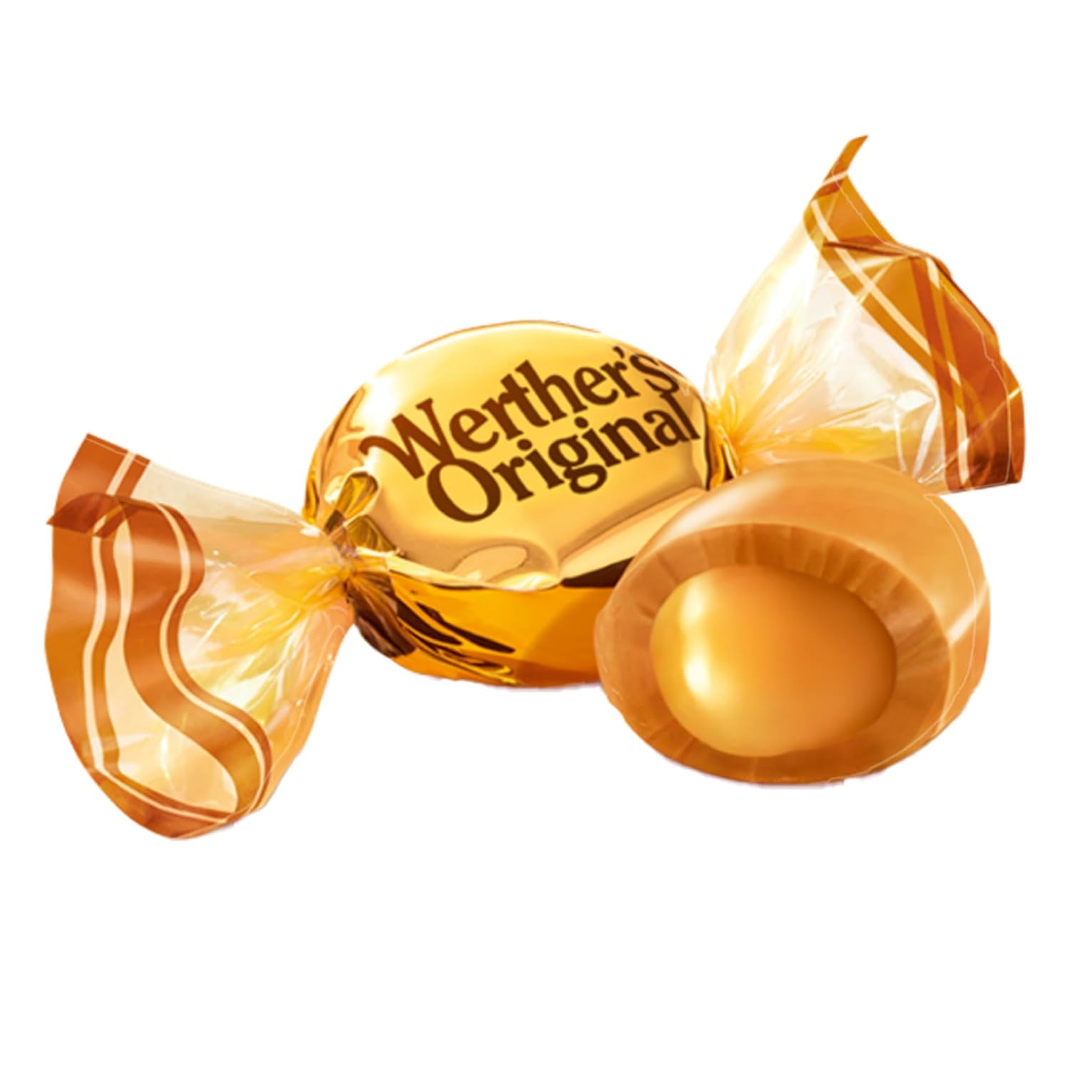 Werther's Original Classic Hard Candies With Creamy Caramel Filled Bulk Candy Bag 4.25 Lbs.
