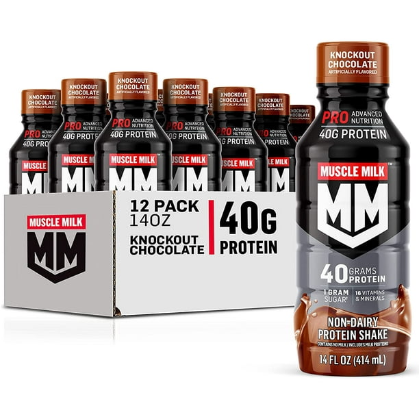 Muscle Milk Pro Advanced Nutrition Protein Shake, Knockout Chocolate