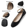 thumbnail image 2 of AlpineSwiss Calla Womens Ballet Flats Ankle Strap Shoe Classic Ballerina Slipper, 2 of 7