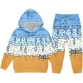 thumbnail image 6 of Youpwaven Unisex Ice Cream Sweatsuit 2 Piece Clothing Set Cute Preppy Ice Cream Drip Print Hoodie and Sweatpants Outfits Set for B'o'ys G'i'rls, Size 3-14Y, 6 of 12