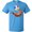 Pacific Blue, variant on Inktastic Cute Otter and Beachball T-Shirt