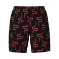thumbnail image 4 of Lsque Mens Swim Trunks Red Snake Pattern - Bathing Suit Compression Liner - Beach Swim Shorts Swimwear - (S-3XL) - Stretch Quick Dry -3X-Large, 4 of 9