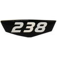 thumbnail image 2 of Cruisers Boat Raised Decal V2751600 | 238 Black Silver 2 5/8 Inch, 2 of 3