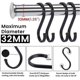 thumbnail image 3 of S Hooks 12 Pc Aluminum S Shaped Hooks Heavy Duty S Hooks For Hanging Plants, 3 of 5
