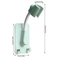 thumbnail image 2 of Support de Pommeau de Douche Autocollant Réglable pour Serviettes, Support Mural pour Pommeau de Douche à Main avec 2 Crochets, Vert Hi.FANCY, 2 of 9