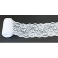 thumbnail image 5 of Jutemill Brand - White Lace 5.5" x 5 Yards Wide - Tulle Fabric Ribbon - Wedding Party Favors and Decoration, Event Decorators and Wedding Planners, 5 of 9