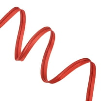 Uxcell Piping Cord Trim, 5 Yards Polyester 1/2 Inch Satin Piping Bias Tape with Welting Cord Lip Tape [Red]