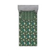 thumbnail image 2 of Tropical Bedding Set with Sheet & Covers, Blossoming Hawaiian Flora Exotic Petals and Fern Illustration Sketch Style Spring, Printed Bedroom Decor 2 Shams, 4 Sizes, Multicolor, by Ambesonne, 2 of 3