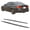 Carbon Fiber Print, variant on Ikon Motorsports Side Skirts Fits 2017-2023 BMW 5 Series G30 F90 M5 M Sport, M Perfermance Style Carbon Fiber Print ABS, Rocker Panel Extension Splitters 2PCS