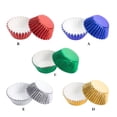 thumbnail image 4 of 100 Pieces Cupcake Paper Liners Mini DIY Muffin Liners Cupcake Non-Stick Muffin Baking Molds DIY Pastry Chocolate Home Kitchen Bakeware, Silver, 4 of 7