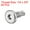 Silver, variant on Uxcell #10 x 3/4" 410 Stainless Steel Flat Head Hex Socket Self Tapping Screws 50 Pack