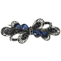 FRCOLOR Blue Rhinestone Hair Clips for Women Perfect for Wedding Parties and Formal Events