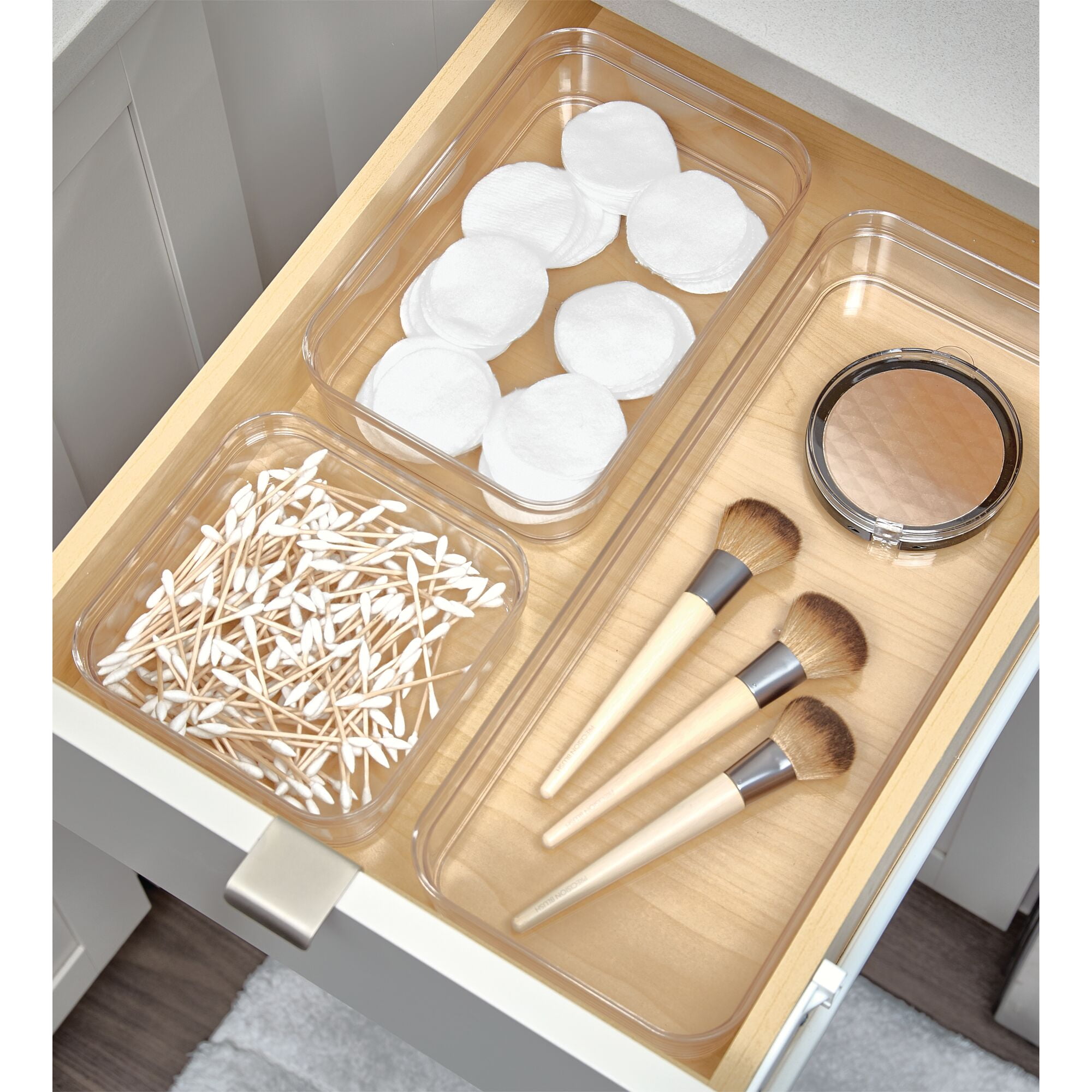 6pc Plastic Drawer Organizer Clear - Brightroom™