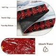 thumbnail image 6 of Round Area Rugs Collection 6 Ft, Red Christmas Non-Slip Residential Carpet, Xmas Tree Snowman Bear Snowfall Plaid Indoor Crawling Mats Runner Rugs for Living Room/Dining Room/Bedroom, 6 of 8