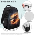 thumbnail image 7 of Aplkyhs Fire Rugby School Backpack for Age 6-18 Ergonomic Padded Adjustable Straps Large Capacity Multi Compartment Bookbag for Boys Girls Elementary Middle High School Travel, 7 of 7