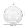 thumbnail image 2 of Miangastore 2pcs Transparent Glass Globe Terrarium Household Hanging Terrarium Air Plant Globe Terrarium, 2 of 8