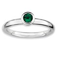 thumbnail image 1 of Bague Ronde en Argent Sterling Stackable Expressions Low 4mm Taille 6, 1 of 3
