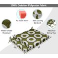 thumbnail image 3 of Vargottam Printed Indoor/Outdoor Chair Pads Non Slip Dining Chair CushionSquareShapedDining Chair Pad With String Ties Machine Washable & Home Decor Cushion- Set Of 2-Light Green, 3 of 8