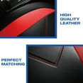 thumbnail image 5 of Skechers Sport Leather Car Seat Cover – Full Set Premium Comfort, Breathable Design, Universal Fit for Cars, SUVs, and Trucks - Red, 5 of 10