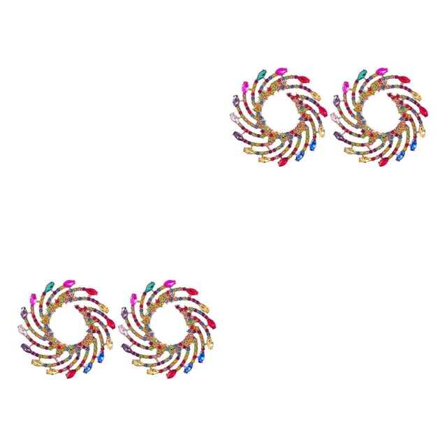 Qarigey 1 par de pendientes florales para mujer, joyería artística para fiesta de boda, esposa, madre, accesorios de regalo personalizados, Type2 NO2