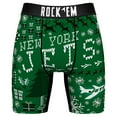 thumbnail image 2 of Men's Rock Em Socks New York Jets Retro Throwback Holiday Tacky Sweater Underwear and Crew Socks Combo Pack, 2 of 3