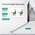 thumbnail image 3 of Tignapoo Portable Laptop Stand with Adjustable Heights and Cooling Fan - Foldable Desktop Computer Riser for Laptops Up to 17 Inches - Black Aluminum Alloy and ABS Design, 3 of 7