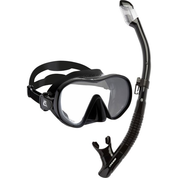 Cressi F-Dual Mask and Tao Dry Snorkel