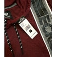 thumbnail image 3 of Ecko Unltd Men's Hoodie T-Shirt Vertical Logo Panel Stich Short Sleeve Tee (Small, Red Marled), 3 of 4