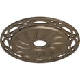 thumbnail image 3 of Ekena Millwork 26 5/8"OD x 4 1/2"ID x 1 3/8"P Loera Ceiling Medallion (Fits Canopies up to 6 1/4"), Hand-Painted Warm Silver, 3 of 5