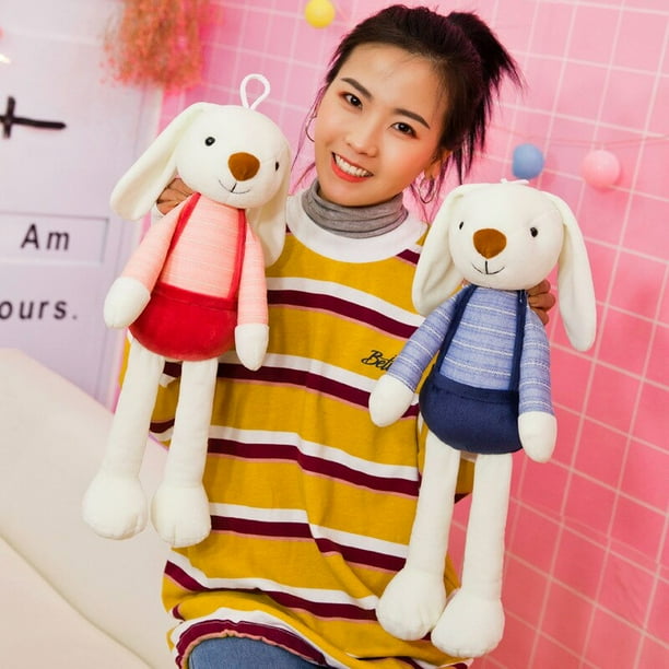 Rabbit Plush Pillow Soft Stuffed Pillow Doll Toy Sofa Cushion Lovely Plush Doll Home Decor Kid Girl Birthday Party Gifts heqiyong LED