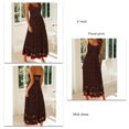 thumbnail image 1 of Vestido con tirantes finos, vestido con estampado floral, cintura elástica transpirable para la vida diaria para actividades al aire libre en interiores LYUMO ropa de mujer, 1 of 6