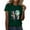 Green, variant on TSADFHJI Christmas Tops for Women with Bling Funny Cat T Shirt Three Cat Howling Moon Distressed Cat Lover Starry Night T Shirt Xxl Red