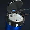thumbnail image 6 of Automotive Ashtray with LED Light and Ceramic Liner, Car Cigarette Ashtray with One Click Open Lid, Flame Retardant Portable Car Ashtray Easy to Clean Detachable Design for Car Office and Home Use, 6 of 6