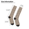 thumbnail image 5 of Fotbe Raccoon print Women's Men's Novelty Crew Socks Cotton Socks Knee High Socks for Walking,Running,Nurses,Pregnancy, 5 of 9