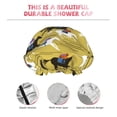 thumbnail image 4 of Minimalist Painted Knight Horse Shower Cap, Reusable Bath Hair Hat for all Hair Lengths Hair Cover with Elastic Band Double Waterproof Layers Bathing Hat, 4 of 5
