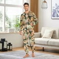 thumbnail image 3 of joogoo Vintage Roses Flowers-i6 Unisex Adults Onesies Pajamas Jumpsuits L, 3 of 7