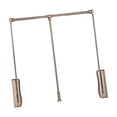 thumbnail image 3 of veasfak Tringle de Garde-Robe à Tirer vers le Bas en Alliage d'Aluminium Robuste Support à Vêtements Cintre de Garde-Robe Brun, 3 of 9