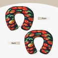 thumbnail image 3 of KLL Tomatoes Pattern Memory Foam Cervical Neck Pillow Versatile U-Shaped Pillows for Home/Office/Camping/Travelling/Soft Washable Cover, 3 of 8
