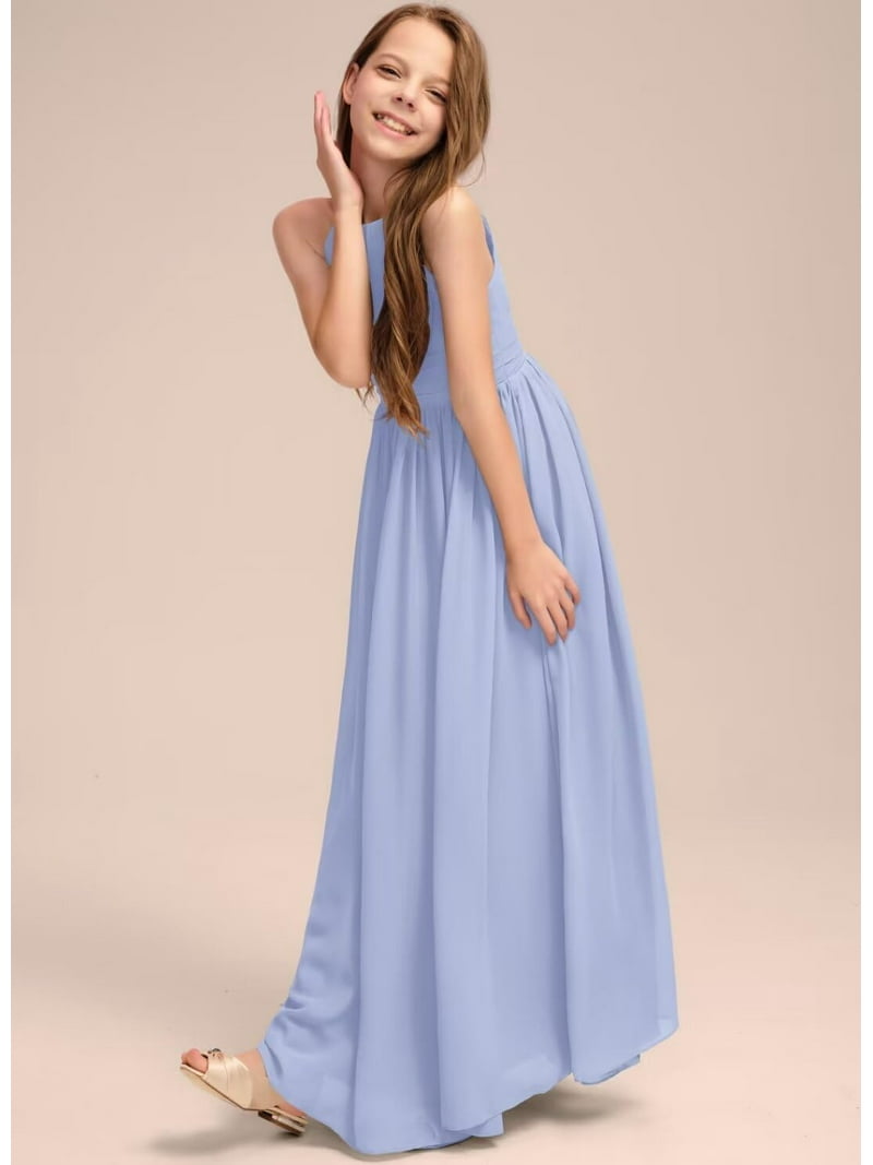 bridesmaid dresses for teens A-Line/Princess Short Sleeves Lace Junior Bridesmaid Dresses with Appliques, Dark Green