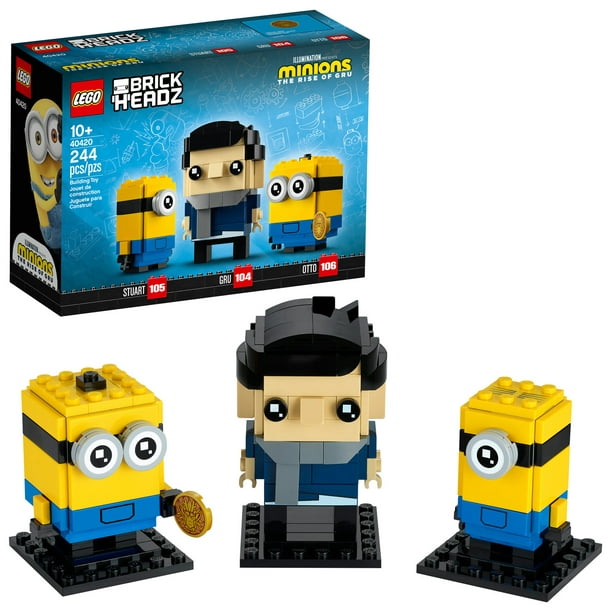 Lego 40420 BrickHeadz Gru, Stuart and Otto New with Sealed Box - Walmart.com