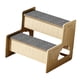 thumbnail image 5 of Escaleras de madera para mascotas, escaleras para gatos, cama, escalera para perros pequeños, cachorros, escaleras para perros con condominio para gat 2 pasos, 5 of 9